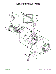 05 - Tub And Basket Parts parts for Maytag Washer MHW3000BW1 from AppliancePartsPros.com