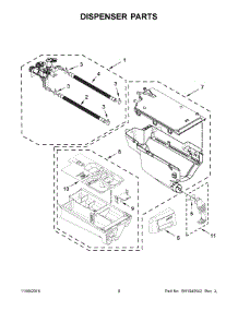 05 - Dispenser Parts parts for Maytag Laundry Center MHW3505FW1 from AppliancePartsPros.com
