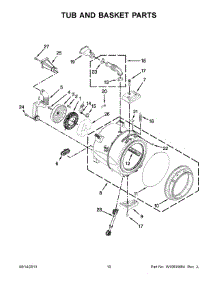 06 - Tub And Basket Parts parts for Maytag Washer MHW4000BW1 from AppliancePartsPros.com