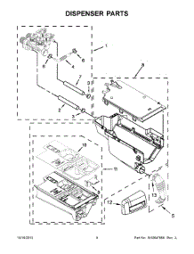 05 - Dispenser Parts parts for Maytag Washer MHW4200BG2 from AppliancePartsPros.com