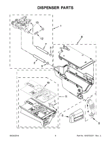 05 - Dispenser Parts parts for Maytag Washer MHW4300DC0 from AppliancePartsPros.com