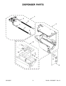 05 - Dispenser Parts parts for Maytag Laundry Center MHW5500FW1 from AppliancePartsPros.com