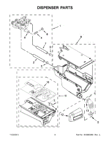 05 - Dispenser Parts parts for Maytag Washer MHW6000AG1 from AppliancePartsPros.com