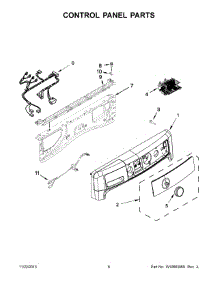 04 - Control Panel Parts parts for Maytag Washer MHW6000AW1 from AppliancePartsPros.com