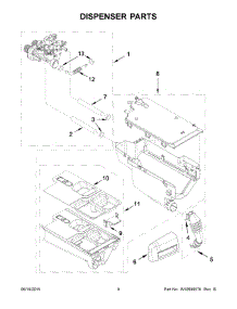 05 - Dispenser Parts parts for Maytag Washer MHW7100DC0 from AppliancePartsPros.com