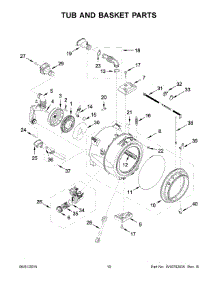 06 - Tub And Basket Parts parts for Maytag Washer MHW8100DW0 from AppliancePartsPros.com