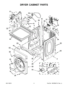 03 - Dryer Cabinet Parts parts for Maytag Laundry Center MLE20PDCYW0 from AppliancePartsPros.com