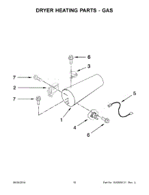 06 - Dryer Heating Parts - Gas parts for Maytag Laundry Center MLE20PNCGW0 from AppliancePartsPros.com