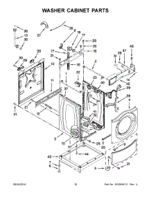10 - Washer Cabinet Parts parts for Maytag Laundry Center MLE20PNCGW0 from AppliancePartsPros.com
