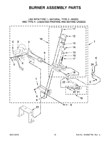 07 - Burner Assembly Parts parts for Maytag Laundry Center MLE20PRCZW0 from AppliancePartsPros.com