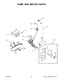 13 - Pump And Motor Parts parts for Maytag Laundry Center MLE20PRCZW0 from AppliancePartsPros.com