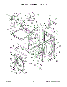 03 - Dryer Cabinet Parts parts for Maytag Laundry Center MLE21PDAGW0 from AppliancePartsPros.com