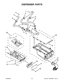 11 - Dispenser Parts parts for Maytag Laundry Center MLE21PDAGW0 from AppliancePartsPros.com