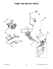 13 - Pump And Motor Parts parts for Maytag Laundry Center MLE21PDAGW0 from AppliancePartsPros.com