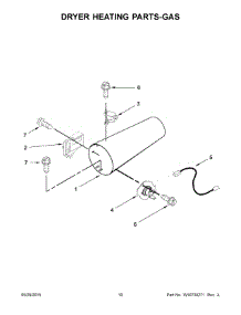 06 - Dryer Heating Parts-Gas parts for Maytag Laundry Center MLE21PNAGW0 from AppliancePartsPros.com