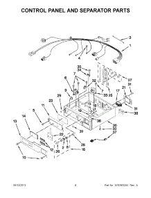 02 - Control Panel And Separator Parts parts for Maytag Dryer MLE24PNAGW2 from AppliancePartsPros.com