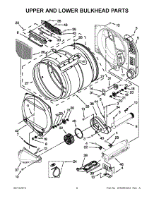 04 - Upper And Lower Bulkhead Parts parts for Maytag Dryer MLE24PNAGW2 from AppliancePartsPros.com
