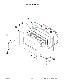 05 - Door Parts parts for Maytag Dryer MLE24PNAGW2 from AppliancePartsPros.com