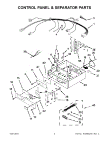 02 - Control Panel & Separator Parts parts for Maytag Dryer MLE24PRAZW2 from AppliancePartsPros.com