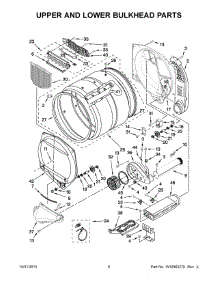 05 - Upper And Lower Bulkhead Parts parts for Maytag Dryer MLE24PRAZW2 from AppliancePartsPros.com