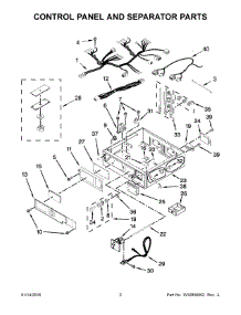 02 - Control Panel And Separator Parts parts for Maytag Dryer MLE26PDBYW1 from AppliancePartsPros.com
