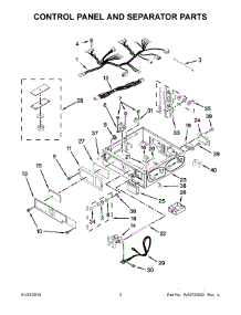02 - Control Panel And Separator Parts parts for Maytag Dryer MLE26PDBZW0 from AppliancePartsPros.com