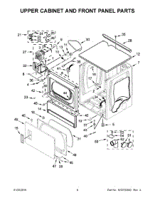 04 - Upper Cabinet And Front Panel Parts parts for Maytag Dryer MLE26PDBZW0 from AppliancePartsPros.com