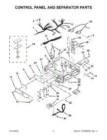 02 - Control Panel And Separator Parts parts for Maytag Dryer MLE26PDBZW1 from AppliancePartsPros.com