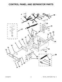 02 - Control Panel And Separator Parts parts for Maytag Dryer MLE26PRBYW0 from AppliancePartsPros.com