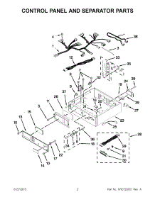 02 - Control Panel And Separator Parts parts for Maytag Dryer MLE26PRBZW0 from AppliancePartsPros.com