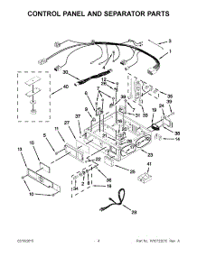 03 - Control Panel And Separator Parts parts for Maytag Dryer MLE27PDBGW0 from AppliancePartsPros.com