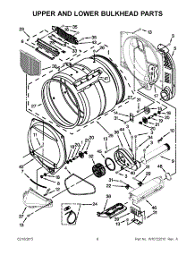 05 - Upper And Lower Bulkhead Parts parts for Maytag Dryer MLE27PDBGW0 from AppliancePartsPros.com