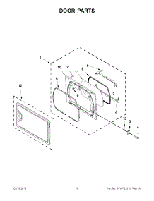 06 - Door Parts parts for Maytag Dryer MLE27PDBGW0 from AppliancePartsPros.com
