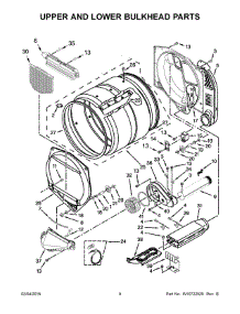 05 - Upper And Lower Bulkhead Parts parts for Maytag Dryer MLE27PDBYW0 from AppliancePartsPros.com