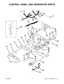 02 - Control Panel And Separator Parts parts for Maytag Dryer MLE27PDBZW0 from AppliancePartsPros.com
