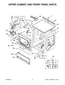04 - Upper Cabinet And Front Panel Parts parts for Maytag Dryer MLE27PNBGW0 from AppliancePartsPros.com