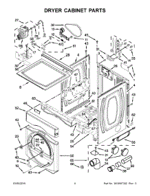 03 - Dryer Cabinet Parts parts for Maytag Laundry Center MLG20PDBGW3 from AppliancePartsPros.com