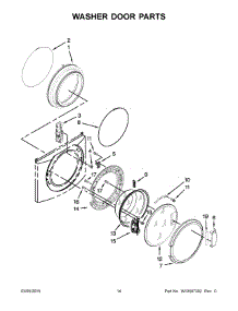 08 - Washer Door Parts parts for Maytag Laundry Center MLG20PDBGW3 from AppliancePartsPros.com