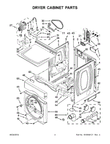 03 - Dryer Cabinet Parts parts for Maytag Laundry Center MLG20PDCGW0 from AppliancePartsPros.com