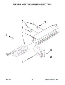 05 - Dryer Heating Parts-Electric parts for Maytag Laundry Center MLG20PDCGW0 from AppliancePartsPros.com