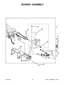 07 - Burner Assembly parts for Maytag Laundry Center MLG20PDCWW0 from AppliancePartsPros.com