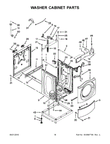 10 - Washer Cabinet Parts parts for Maytag Laundry Center MLG20PDCWW1 from AppliancePartsPros.com