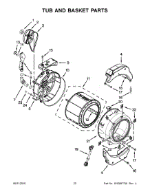 12 - Tub And Basket Parts parts for Maytag Laundry Center MLG20PDCWW1 from AppliancePartsPros.com