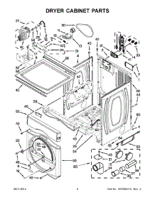 03 - Dryer Cabinet Parts parts for Maytag Laundry Center MLG20PRCWW0 from AppliancePartsPros.com