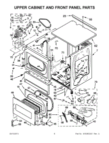 03 - Upper Cabinet And Front Panel Parts parts for Maytag Dryer MLG24PDAXW3 from AppliancePartsPros.com