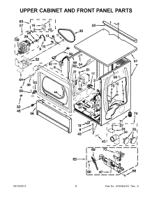 03 - Upper Cabinet And Front Panel Parts parts for Maytag Dryer MLG24PNAGW3 from AppliancePartsPros.com