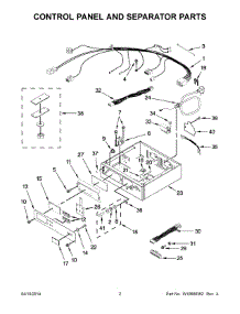 02 - Control Panel And Separator Parts parts for Maytag Dryer MLG25PRAWW0 from AppliancePartsPros.com