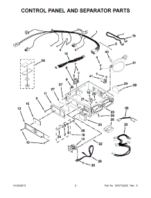 02 - Control Panel And Separator Parts parts for Maytag Dryer MLG26PDBXW0 from AppliancePartsPros.com