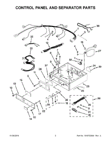 02 - Control Panel And Separator Parts parts for Maytag Dryer MLG26PRBWW0 from AppliancePartsPros.com