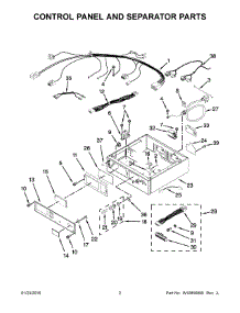 02 - Control Panel And Separator Parts parts for Maytag Dryer MLG26PRBWW1 from AppliancePartsPros.com